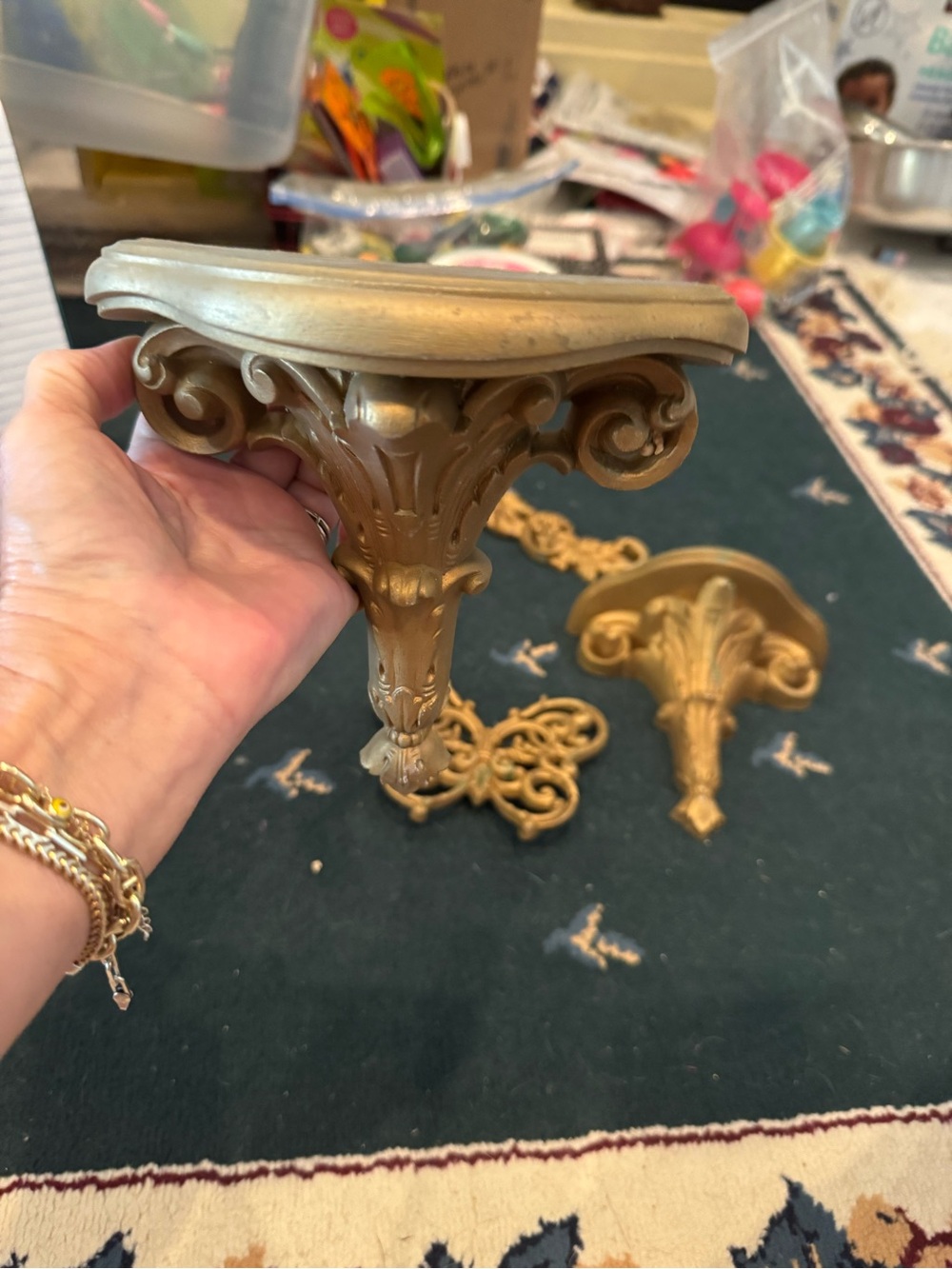 Gold Ornate Wall Decor Accent Set - Picture 3 of 5